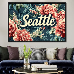 Seattle Floral Symphony - NicheCanvas