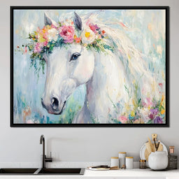 Majestic Equine Blossoms - NicheCanvas