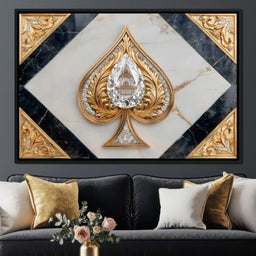 Golden Spade Diamond Majesty - NicheCanvas