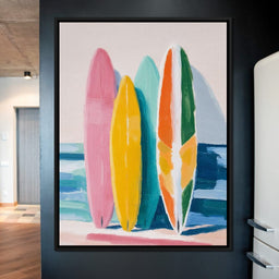 Seaside Colorboard Quartet - NicheCanvas