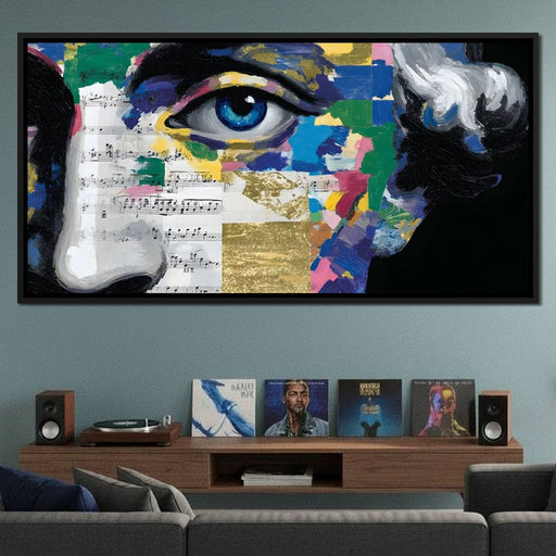 Blue Eye Music Mosaic Canvas Print