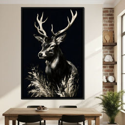Silent Guardian of the Winter Grass - NicheCanvas
