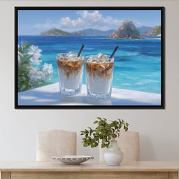 Tropical Iced Coffee Escape - NicheCanvas