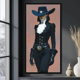 Elegance of the Midnight Duchess - NicheCanvas