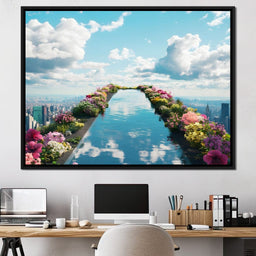  Pool on top of the World - NicheCanvas