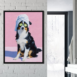 Spa Day Aussie Shepherd Pup - NicheCanvas