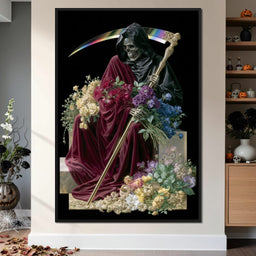 Death Rests With Fallen Petals - NicheCanvas