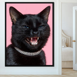 Fierce Feline Elegance Glam - NicheCanvas