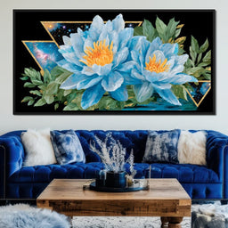 Stellar Lotus Blossom Radiance - NicheCanvas