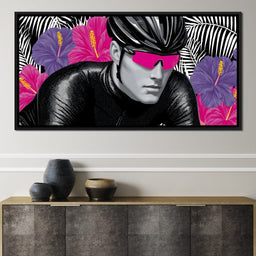 Tropical Cyclist Neon Momentum - NicheCanvas