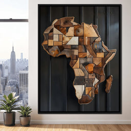 Africa Wooden Art - Johanjjf - NicheCanvas