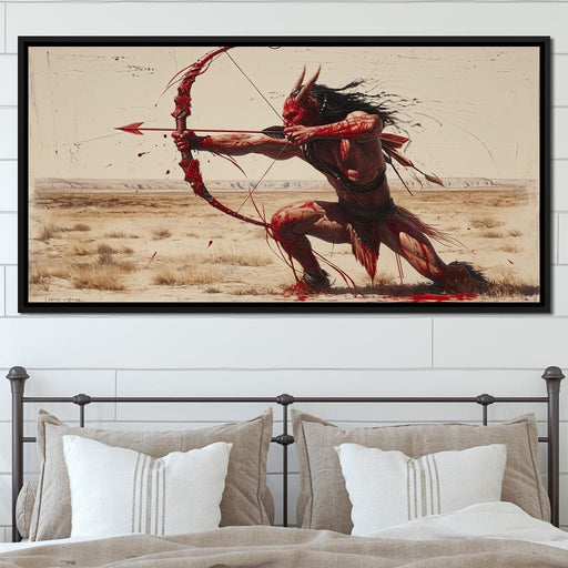 Desert Archers Fierce Stance Canvas Print