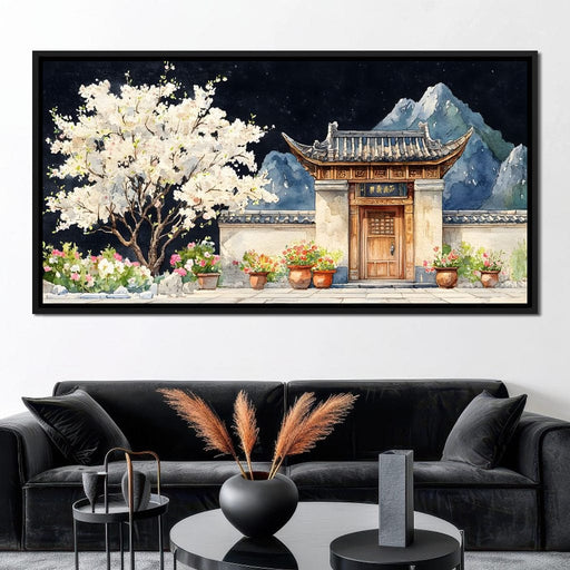 Ancient Japanese City Canvas Print