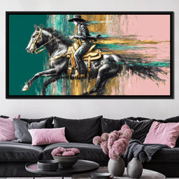 Golden Cowgirl Noir Star - NicheCanvas