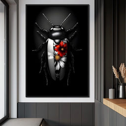 Petals and Velvet Wings - NicheCanvas