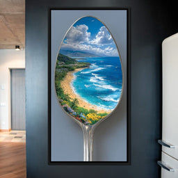 Coastal Paradise Reflected Spoon - NicheCanvas