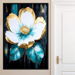 Golden Bloom Elegance - NicheCanvas