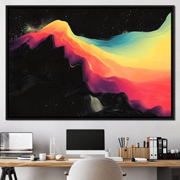 Transcendent Color Waves - NicheCanvas