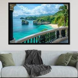 Oceanfront Paradise Escape - NicheCanvas