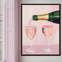 I Only Drink Champagne - NicheCanvas