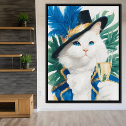 Regal Feline Elegance Unfurled - NicheCanvas