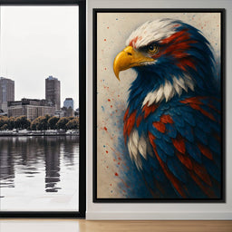 Eagle Majesty Feathered Glory - NicheCanvas