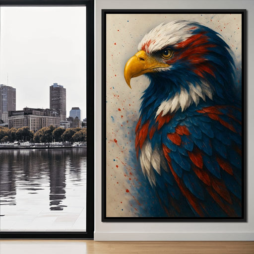 Eagle Majesty Feathered Glory Canvas Print