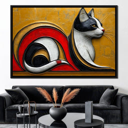 Golden Whiskers Symphony - NicheCanvas