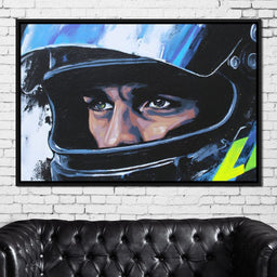 Racing Driver Intense Focus - NicheCanvas