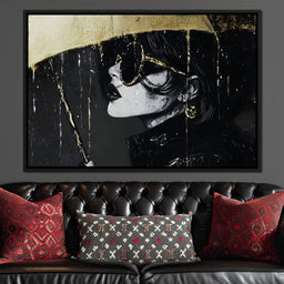 Golden Umbrella Women Enigma - NicheCanvas