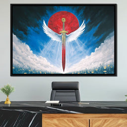 Celestial Guardian Sword - NicheCanvas
