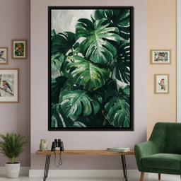 Monstera Garden Stillness - NicheCanvas