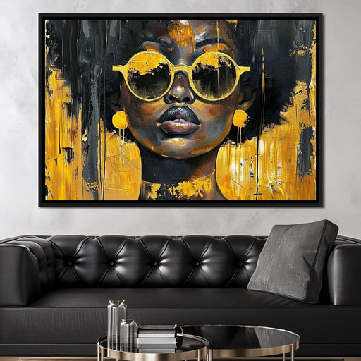 Golden Solitude Statement - Sakeem Gibbs Canvas Print