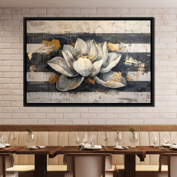 Harmony Golden Lotus - NicheCanvas