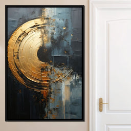 Abyssal Echoes in Gold - Tanni Cylon - NicheCanvas