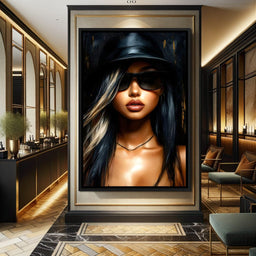 Chic Shadows Portrait Illusion - NicheCanvas