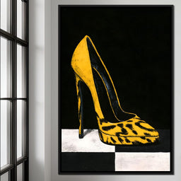 Midnight Stride On Checkerboard Ground - NicheCanvas