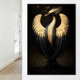 Golden Avian Majesty - NicheCanvas