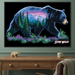 Mountain Spirit Bear Journey - NicheCanvas