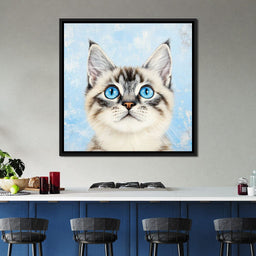 Kitty's Gaze of Curiosity - NicheCanvas