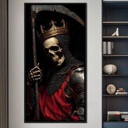 Gothic Reaper King Knight Skull - NicheCanvas
