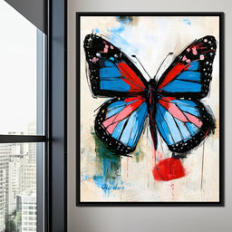 Vibrant Ascent of the Painted Wing - NicheCanvas
