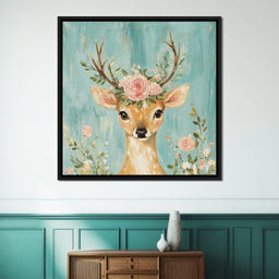 Gentle Fawn Floral Crown - NicheCanvas