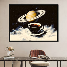 Saturn's Morning Brew - NicheCanvas