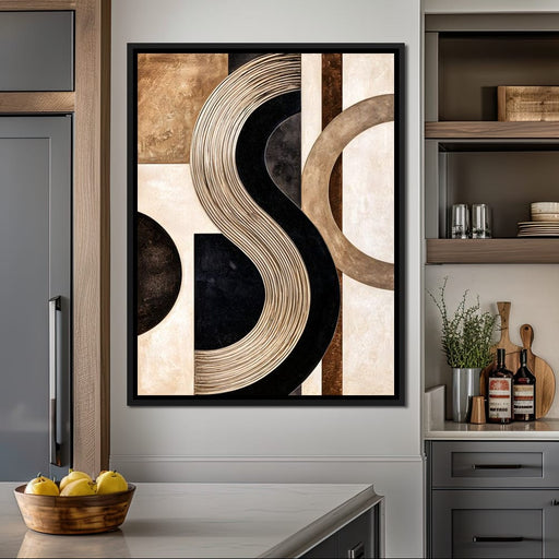 Linear Motion Over Structured Planes Canvas Print