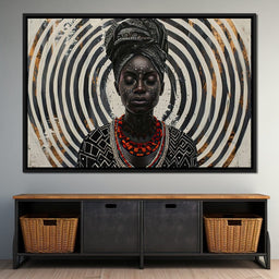 Spirals of Serenity Queen - Sakeem Gibbs - NicheCanvas
