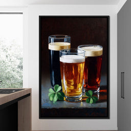 Stout Ale Lager With Shamrocks - NicheCanvas