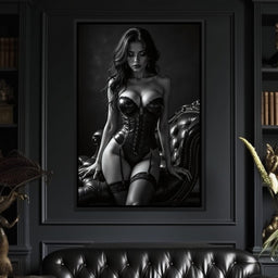 Obsidienne Noir - The Velvet Eclipse - Johanjjf - NicheCanvas