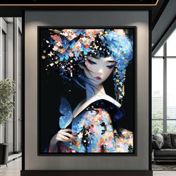 Flash Light Chaos Geisha - NicheCanvas