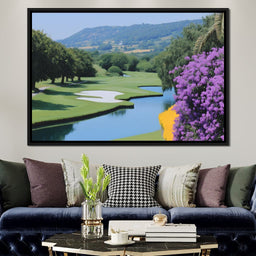 Verdant Tranquil Golf Course Escape - NicheCanvas